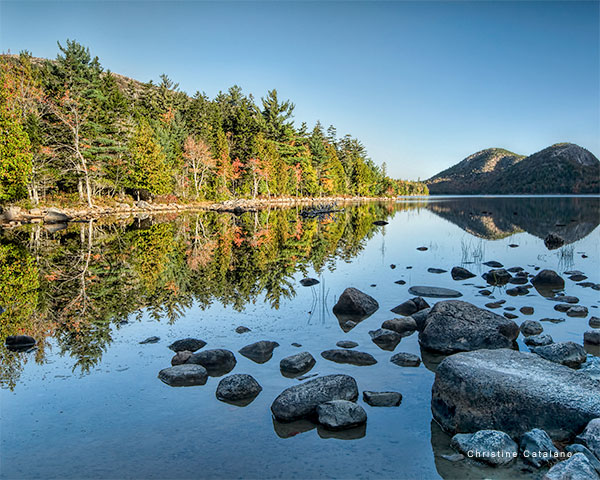 Dawn at Jordan Pond by Christine Catalano